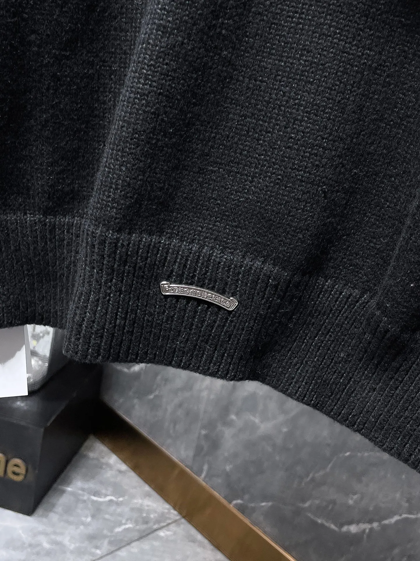 P256 Chrome Hearts🍁Sweater Series🍁 Sanskrit letter embroidered hoodie sweater Selected high-quality wool blended knitted fabric Non-common version on the market Recommended color: black